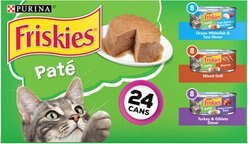 Friskies Classic Pate Variety Pack Canned Cat Food, 5.5-oz, case of 24
