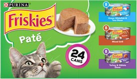 FRISKIES Classic Pate Variety Pack Canned Cat Food 5.5 oz case