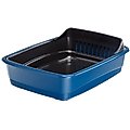 Ferplast Ariel Plus Litter Box with Litter Guard, Blue