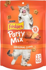 Friskies Party Mix Original Crunch Flavor Crunchy Cat Treats, 2.1-oz bag