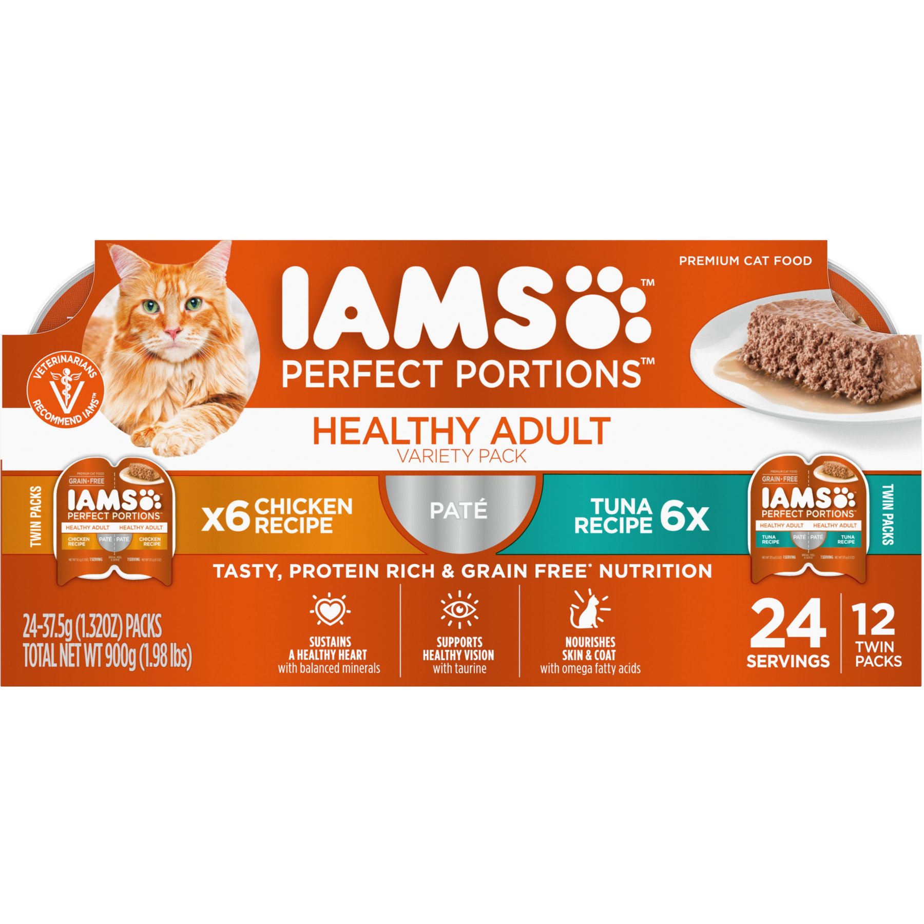 IAMS Perfect Portions Healthy Adult Multipack Chicken Tuna