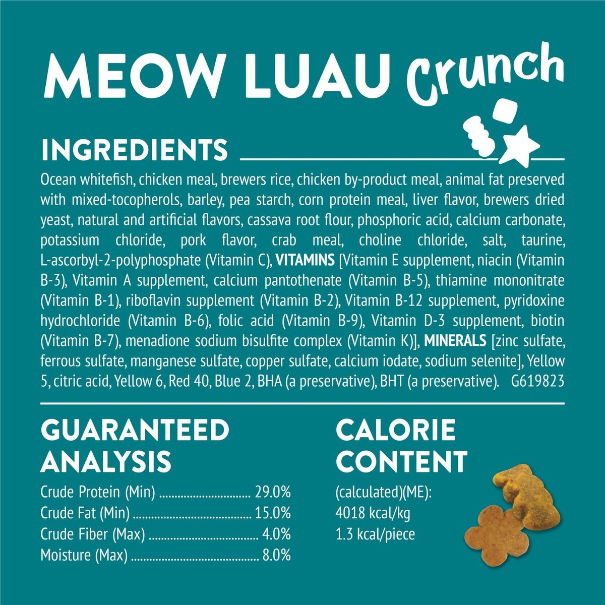 FRISKIES Party Mix Meow Luau Crunch Flavor Crunchy Cat Treats, 6oz bag