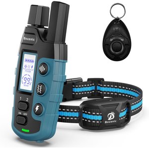 Bousnic Remote Waterproof Dog Training Collar, 3300-ft, Blue, 1 count