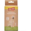 Glad for Pets Plastic Waste Bag Dispenser with Bags & Metal Belt Clip, 30 count