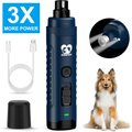 Casfuy 3X More Powerful 2-Speed Electric Dog Nail Grinder, Dark Blue