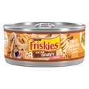 Friskies Extra Gravy Chunky with Chicken in Savory Gravy Canned Cat Food, 5.5-oz, case of 24