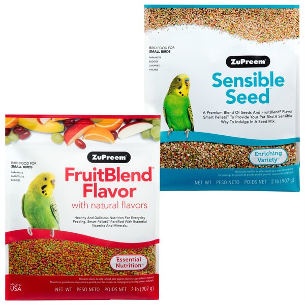 ZuPreem FruitBlend Flavor with Natural Flavors Daily + Sensible Seed Small Bird Food slide 1 of 8