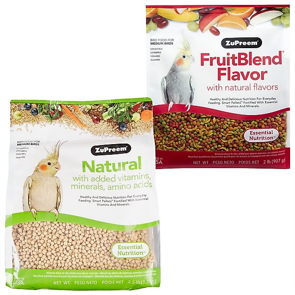 ZuPreem FruitBlend Flavor with Natural Flavors Daily + Natural Daily Medium Bird Food slide 1 of 7