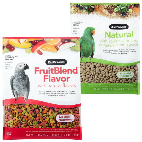 ZuPreem FruitBlend Flavor with Natural Flavors Daily + Natural Daily Parrot & Conure Bird Food slide 1 of 9