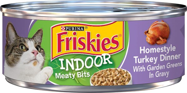 Friskies Indoor Homestyle Turkey Dinner Canned Cat Food, 5.5-oz, case of 24 slide 1 of 10