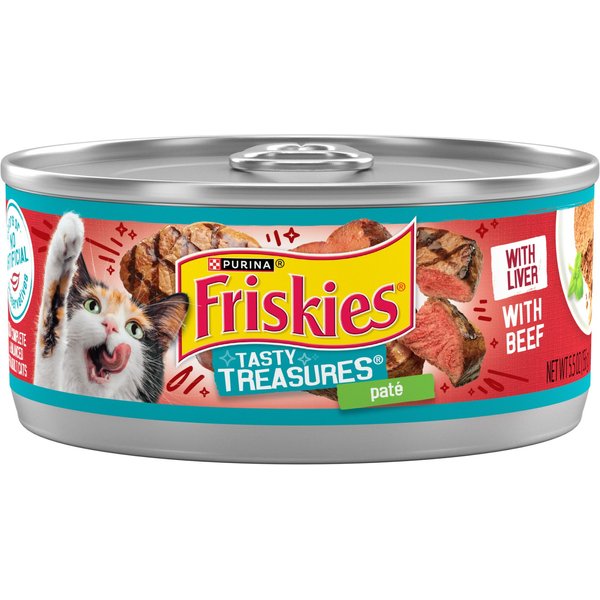 Friskies Tasty Treasures Pate Chicken, Ocean Fish & Scallop Wet Cat Food
