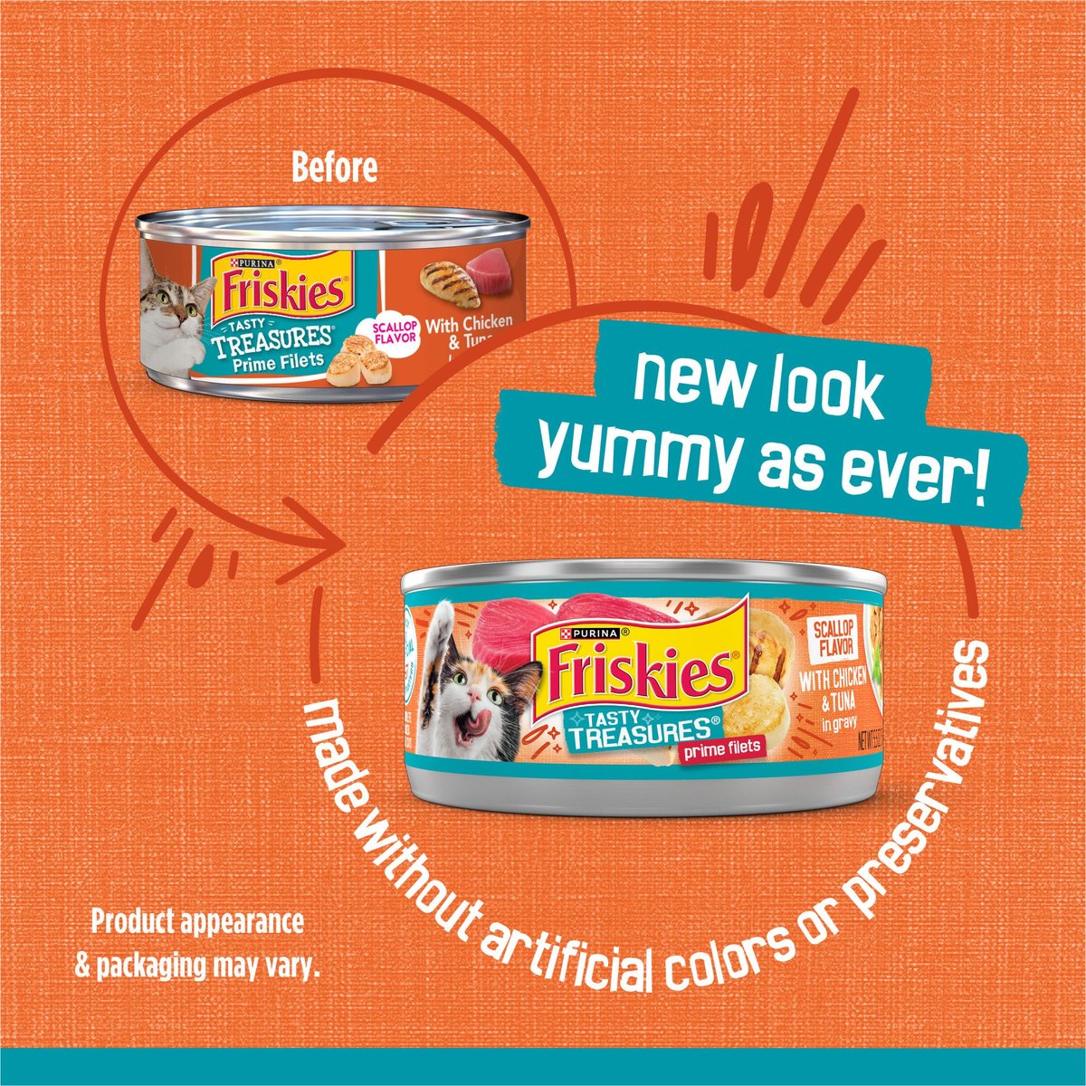 Friskies tasty treasures outlet chicken and cheese