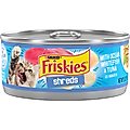 Friskies Savory Shreds with Ocean Whitefish & Tuna in Sauce Canned Cat Food, 5.5-oz, case of 24