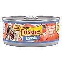 Friskies Savory Shreds Chicken & Salmon Dinner in Gravy Canned Cat Food, 5.5-oz, case of 24