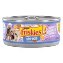 Friskies Savory Shreds Turkey & Cheese Dinner in Gravy Canned Cat Food, 5.5-oz, case of 24