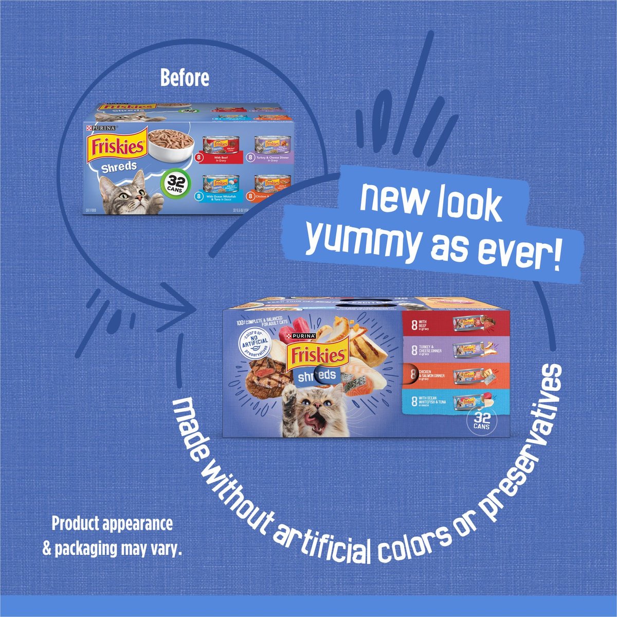 Friskies salmon clearance shreds