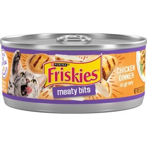 FRISKIES Meaty Bits Gourmet Grill Canned Cat Food 5.5 oz case of