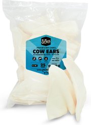 Sitka Farms Cow Ears Dog Natural Chew Treat, Jumbo, 25 count