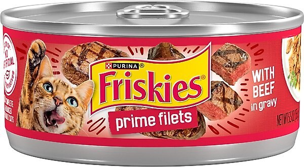 Friskies Prime Filets with Beef in Gravy Canned Cat Food product image