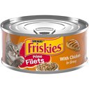 Friskies Prime Filets with Chicken in Gravy Canned Cat Food, 5.5-oz, case of 24