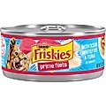 Friskies Prime Filets with Ocean Whitefish & Tuna in Sauce Canned Cat Food, 5.5-oz, case of 24