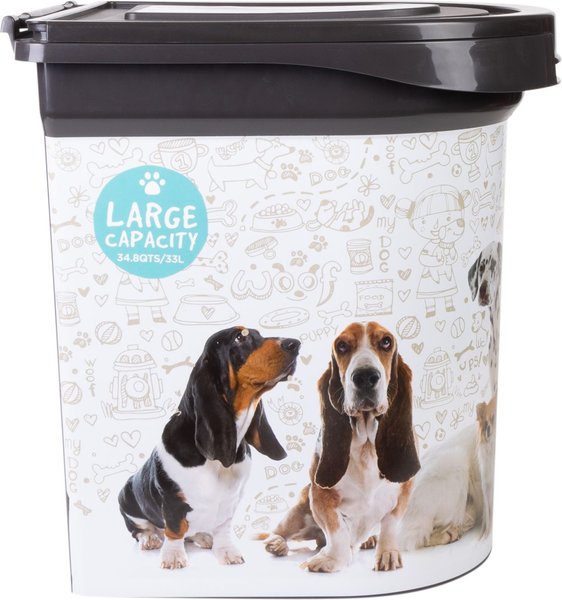 Pounce + Fetch 1.70-L Square Dog & Cat Food Storage Container