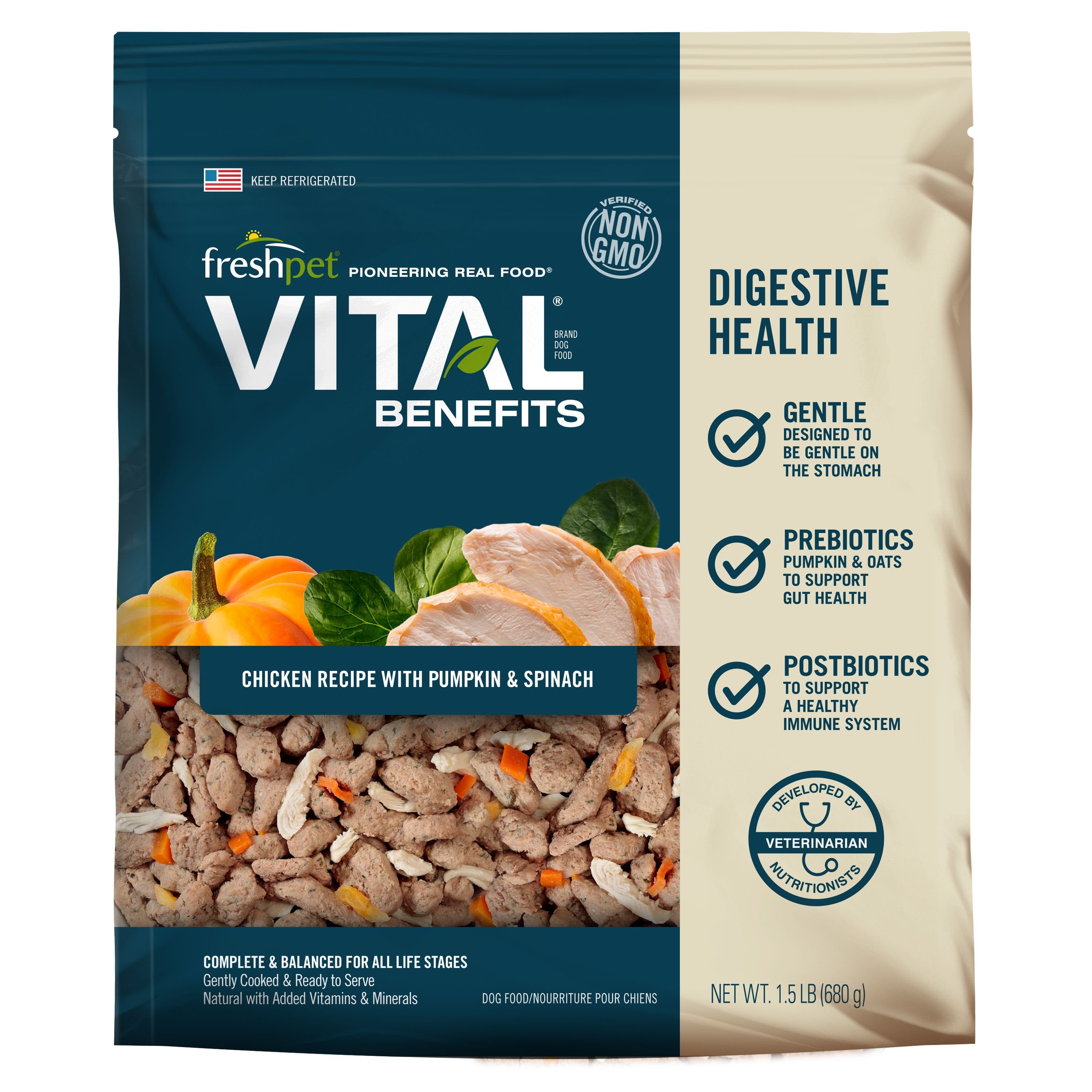 FRESHPET Vital Benefits Digestive Health Fresh Dog Food Customer