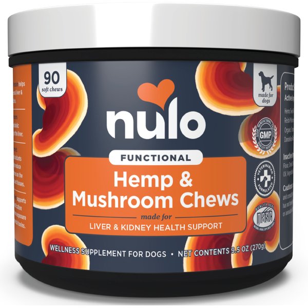 Nulo Hemp Seed & Reishi Mushroom Dog Supplement, 90 count