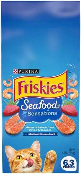 FRISKIES Seafood Sensations Dry Cat Food 22 lb bag Chewy