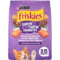 Friskies Surfin' & Turfin' Favorites Dry Cat Food, 3.15-lb bag