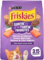 Friskies Surfin' & Turfin' Favorites Dry Cat Food, 3.15-lb bag