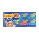 Purina Friskies Seafood Favorites Wet Cat Food Variety Pack, 5.5-oz can, case of 32