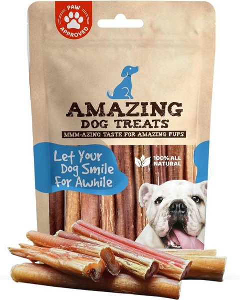 Amazing Dog Treats 4-6-in Variety Bully Sticks Dog Treats, 10-oz bag slide 1 of 6
