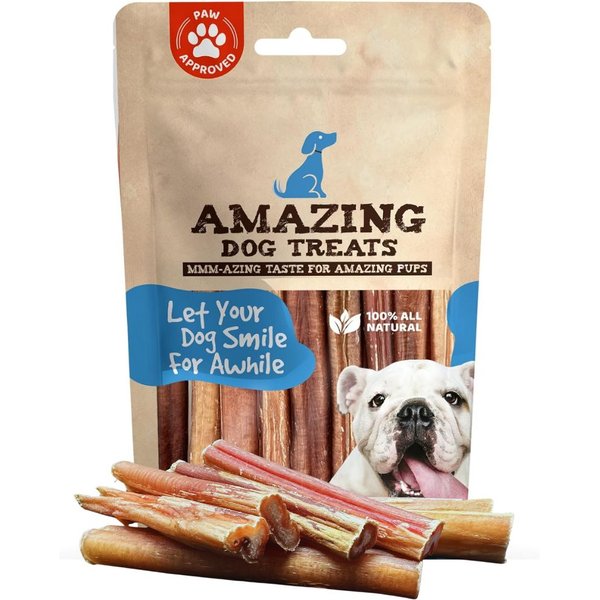 AMAZING DOG TREATS Beef Collagen Stick Dog Treats, 6in, 10 count
