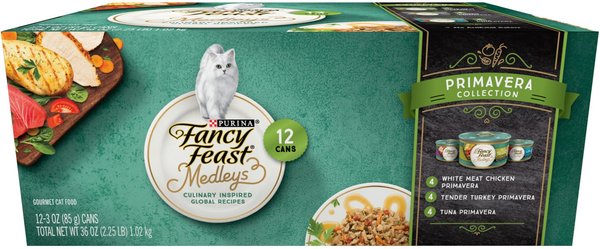 Fancy Feast Medleys Primavera Collection Variety Pack Canned Cat Food, 3-oz, case of 12 slide 1 of 12