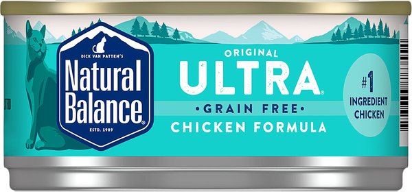 Natural Balance Original Ultra Grain-Free Chicken Recipe Canned Cat Food, 3-oz can, case of 24 slide 1 of 5