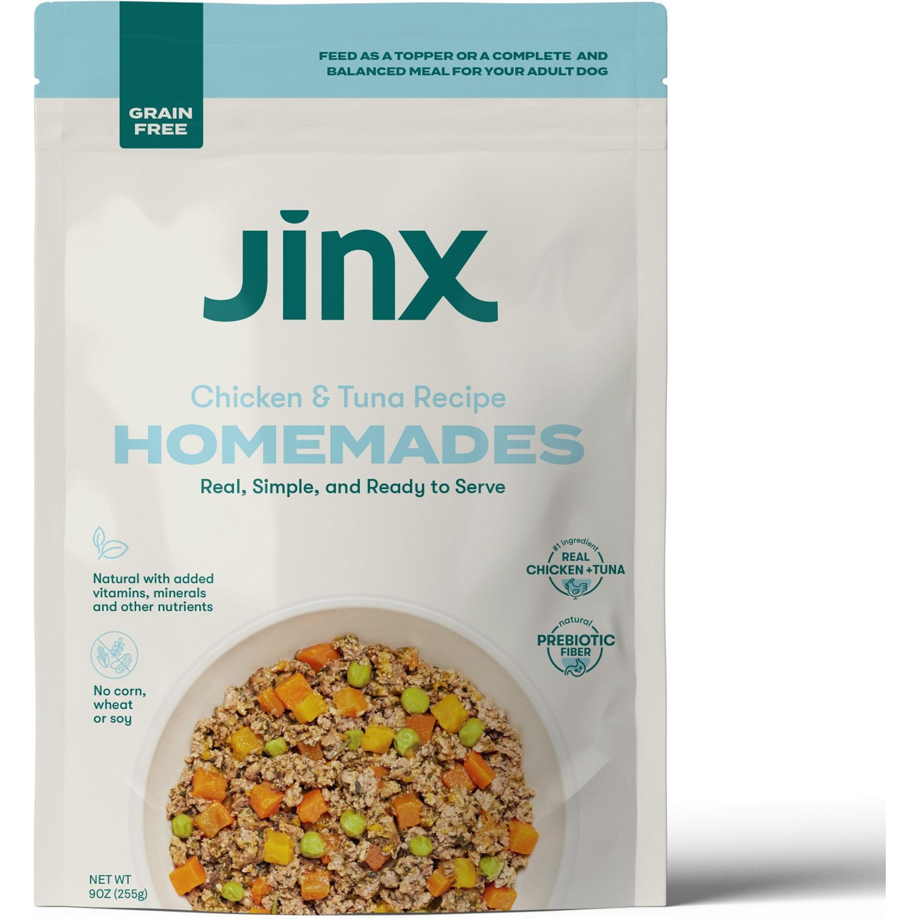 Discontinued JINX Chicken & Tuna Homestyle GrainFree Wet Dog Food, 9
