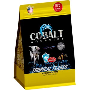 Cobalt Aquatics Select Tropical Flakes Fish Food, 5-oz pouch