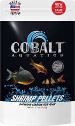 Cobalt Aquatics Select Shrimp Pellets Fish Food, 2.7-oz pouch