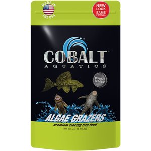 Cobalt Aquatics Select Algae Grazers Fish Food, 2.3-oz pouch