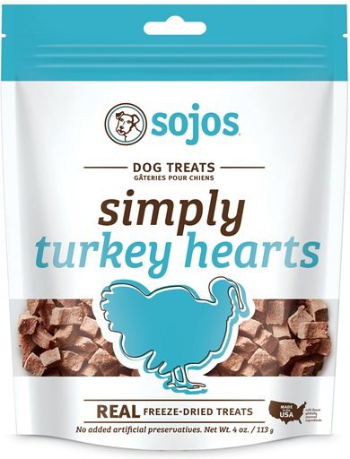 Sojos Simply Turkey Freeze-Dried Dog Treats, 4-oz bag