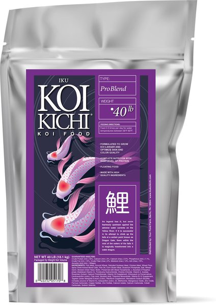 IKU KOI KICHI Pro Blend Koi Food, 40lb bag