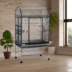 Featherland Paradise Folding Stainless Steel Chapel Bird Cage, Silver slide 2 of 6