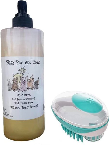PIGGY POO AND CREW Oatmeal Cherry Scented Whitening Swine Shampoo, 26 ...