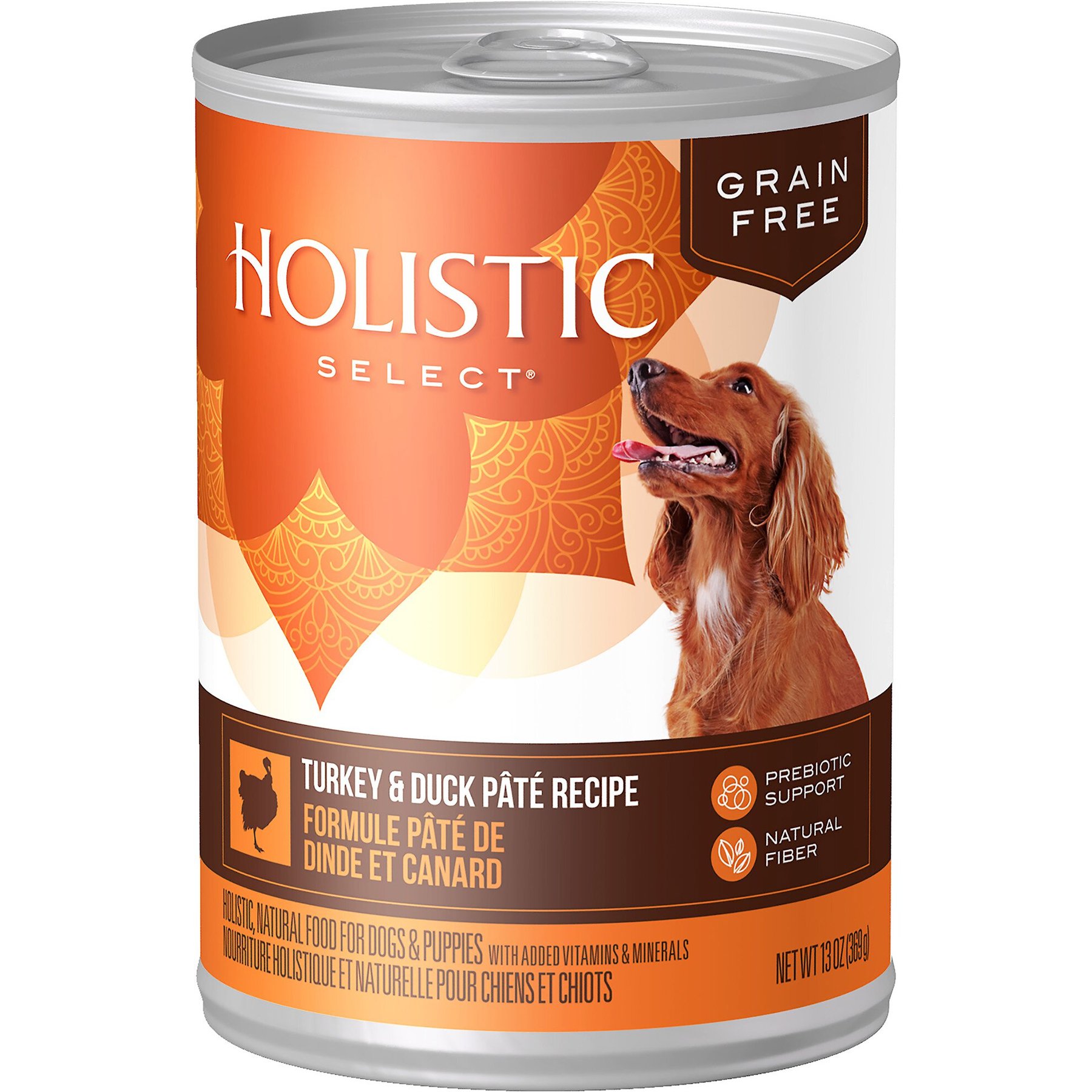 Discontinued HOLISTIC SELECT Turkey Duck Pate Recipe Grain Free Canned Dog Food 13 oz case of 12 Chewy