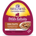 Wellness Petite Entrees Mini-Filets with Roasted Beef, Carrots & Red Peppers in Gravy Grain-Free Wet Dog Food, 3-oz, case of 24