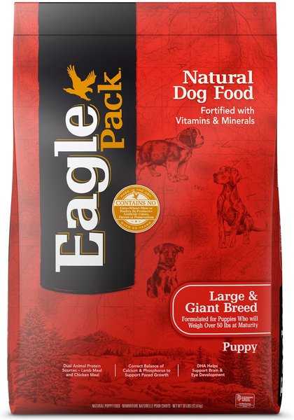 Eagle Pack Lamb, Chicken & Fish Recipe Large Breed Dry Puppy Food, 30-lb bag slide 1 of 9