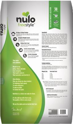 Show full view: Nulo Freestyle Senior Grain-Free Trout & Sweet Potato Recipe Dry Dog Food, 24-lb bag slide 3 of 10