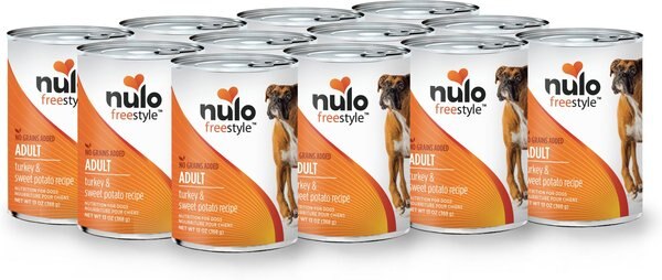 Nulo Freestyle Turkey & Sweet Potato Recipe Grain-Free Canned Dog Food, 13-oz, case of 12 slide 1 of 9