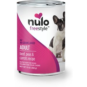 Nulo Freestyle Beef, Peas & Carrot Recipe Grain-Free Canned Dog Food, 13-oz, case of 12